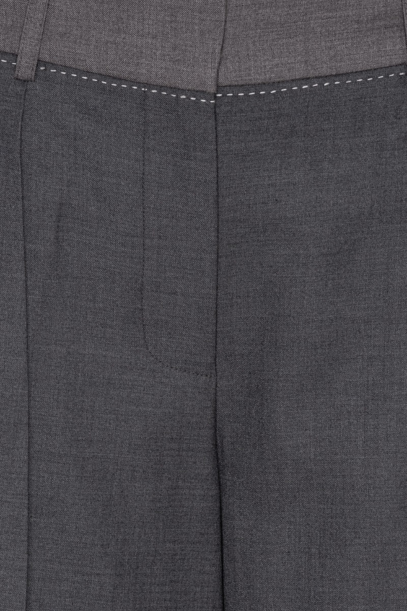 Two Color Wide Pants Grey | REMAIN Birger Christensen