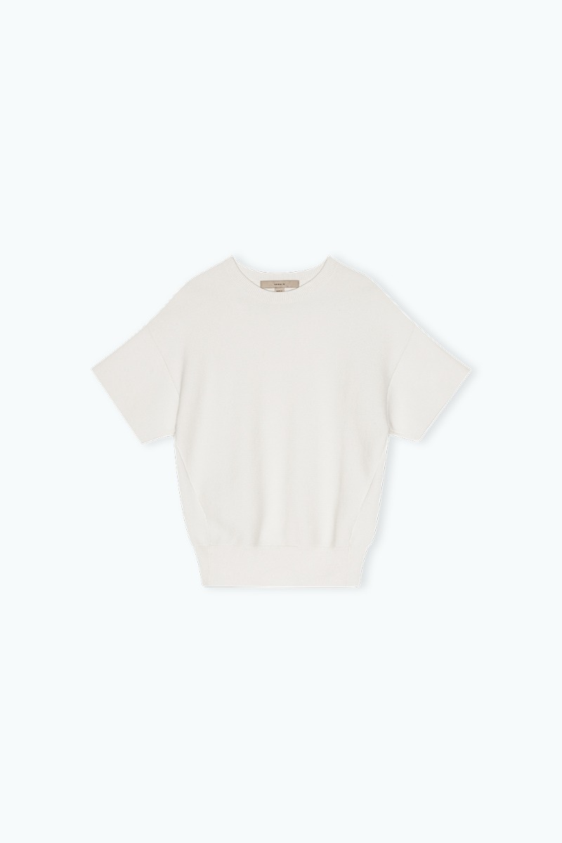 Knit Tshirt Bright White - REMAIN Birger Christensen