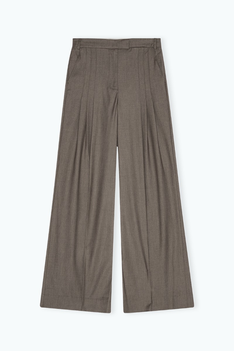 パンツ REMAIN BIRGER CHRISTENSEN WIDE SUITING PANT (502322 100) Wide Suiting Pants Black - REMAIN Birger Christensen