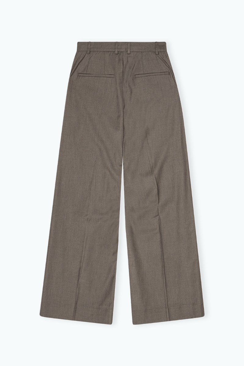 Wide Suiting Pants Brown - REMAIN Birger Christensen
