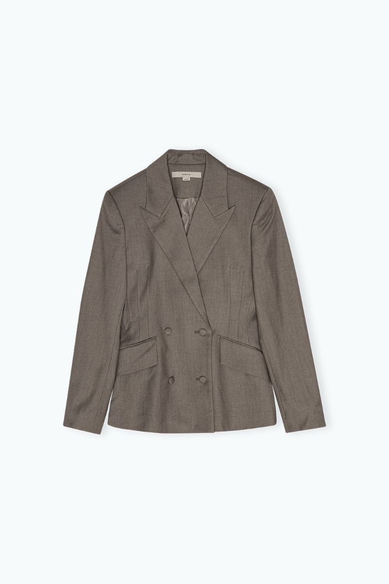 Fitted Blazer Brown - REMAIN Birger Christensen