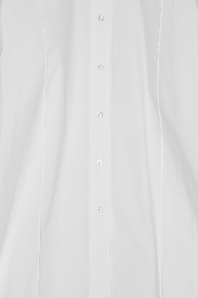 【INCHANT ME】Bridget Pintuck See-Through Long Shirt OP Oversize Pintuck Shirt Light Blue