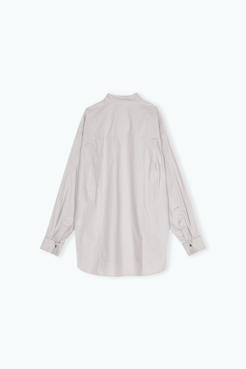 Oversize Pintuck Shirt Beige - REMAIN Birger Christensen
