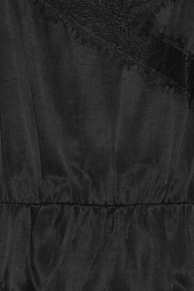 インナー・ルームウェアその他 REMAIN BIRGER CHRISTENSEN SS25 BODY LACE TRIM (502349 100) Body With Lace Edge Black - REMAIN Birger Christensen