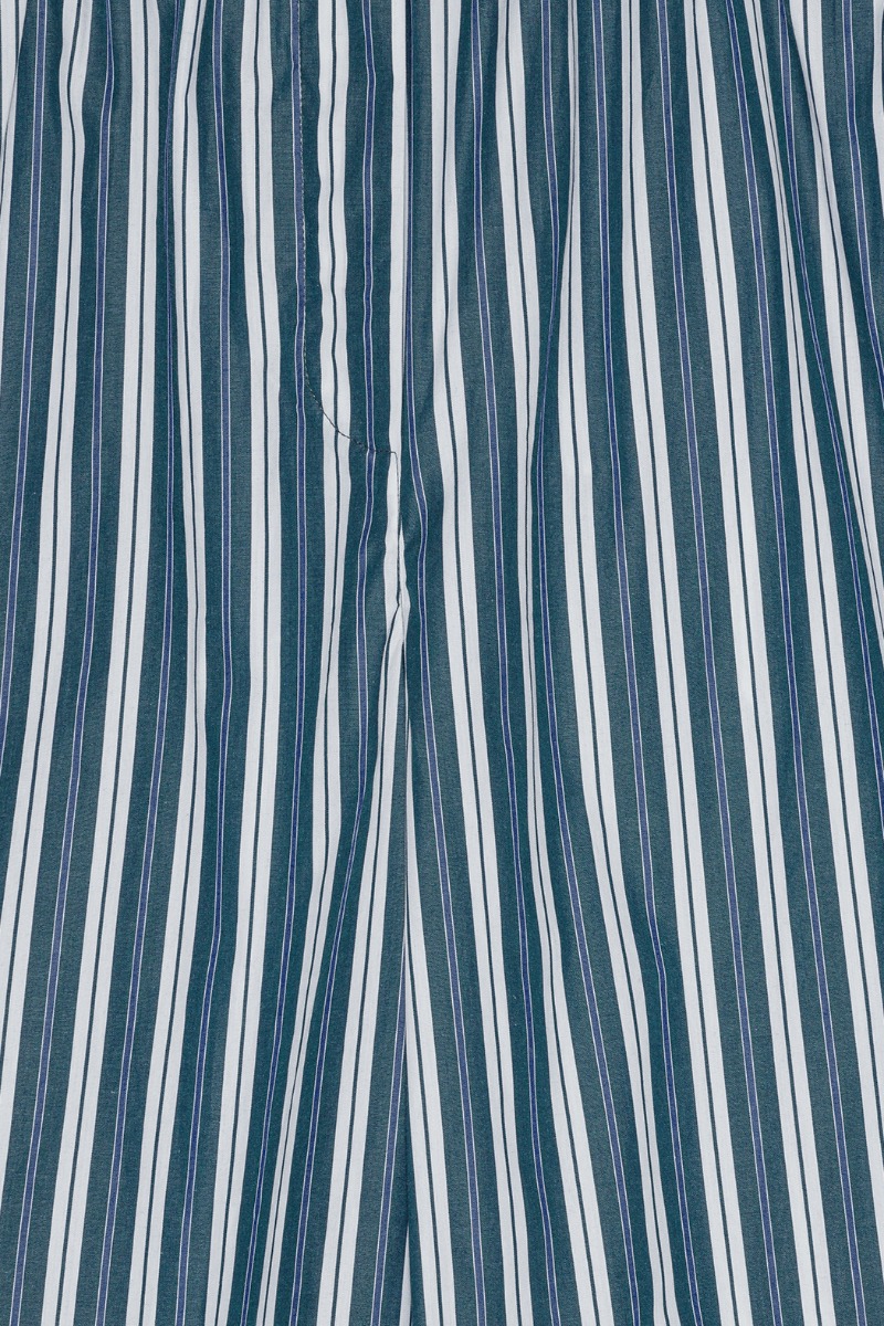 Poplin Basketball Shorts Striped Green