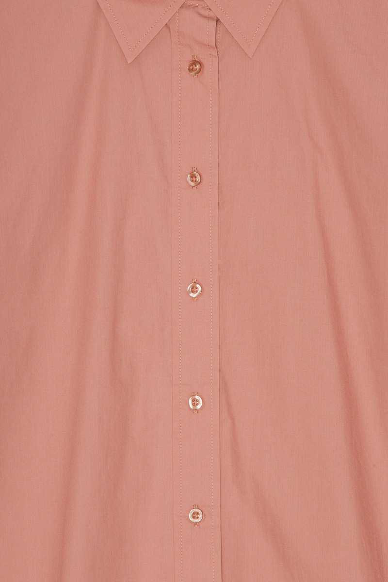 REMAIN BIRGER CHRISTENSEN 売れ筋商品|||リメイン バーガー クリステンセン シャツ トップス レディース Denim shirts Pink Oversized Short Sleeve Shirt Rose - REMAIN Birger Christensen