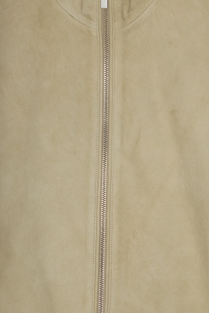 Bonded Leather Jacket Beige - REMAIN Birger Christensen
