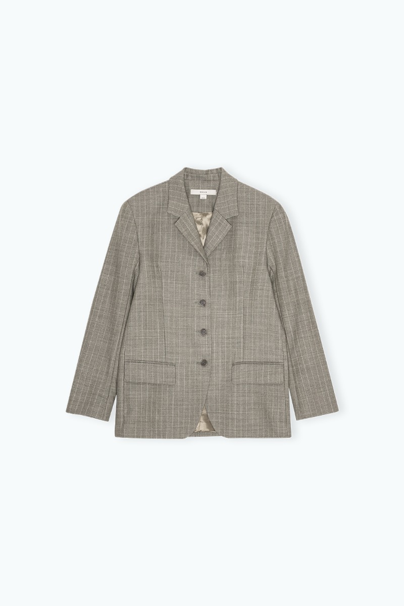 Boxy Oversized Blazer Dusty Green - REMAIN Birger Christensen
