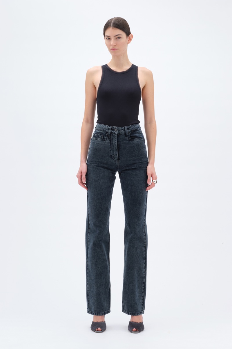 Cocoon Denim Pants Creme - REMAIN Birger Christensen