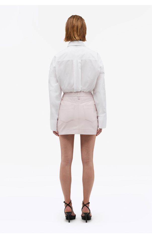 Leather Mini Skirt Light Pink REMAIN Birger Christensen