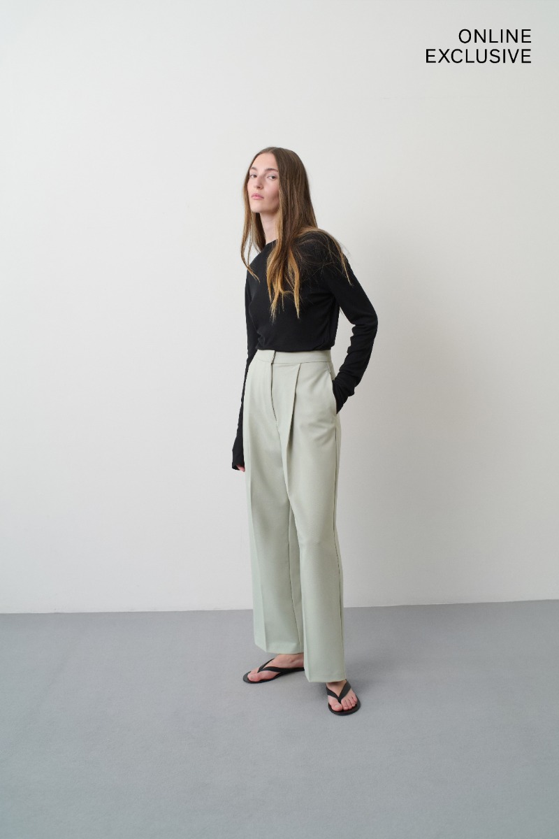 パンツ REMAIN BIRGER CHRISTENSEN FW22 TWILL PANTS (RM1850_1000) REMAIN Birger Christensen Twill Pants REMAIN Birger Christensen