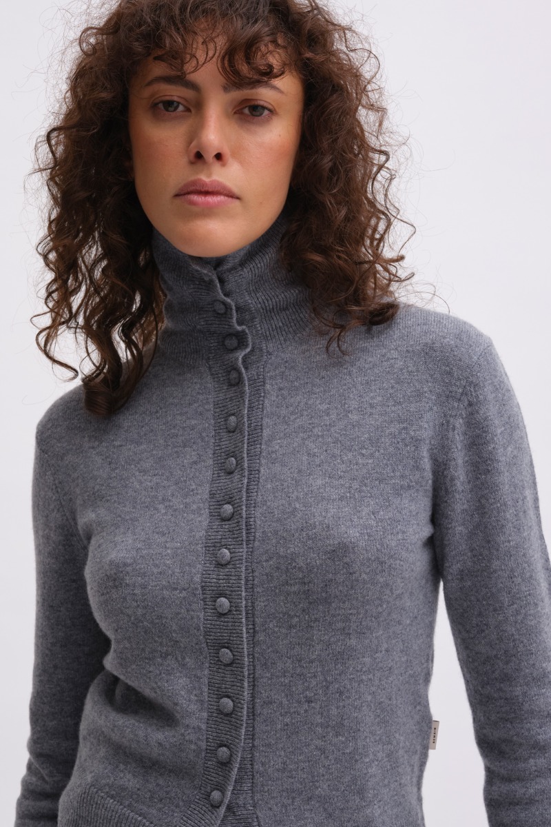 Slim Fit Cardigan Grey - REMAIN Birger Christensen