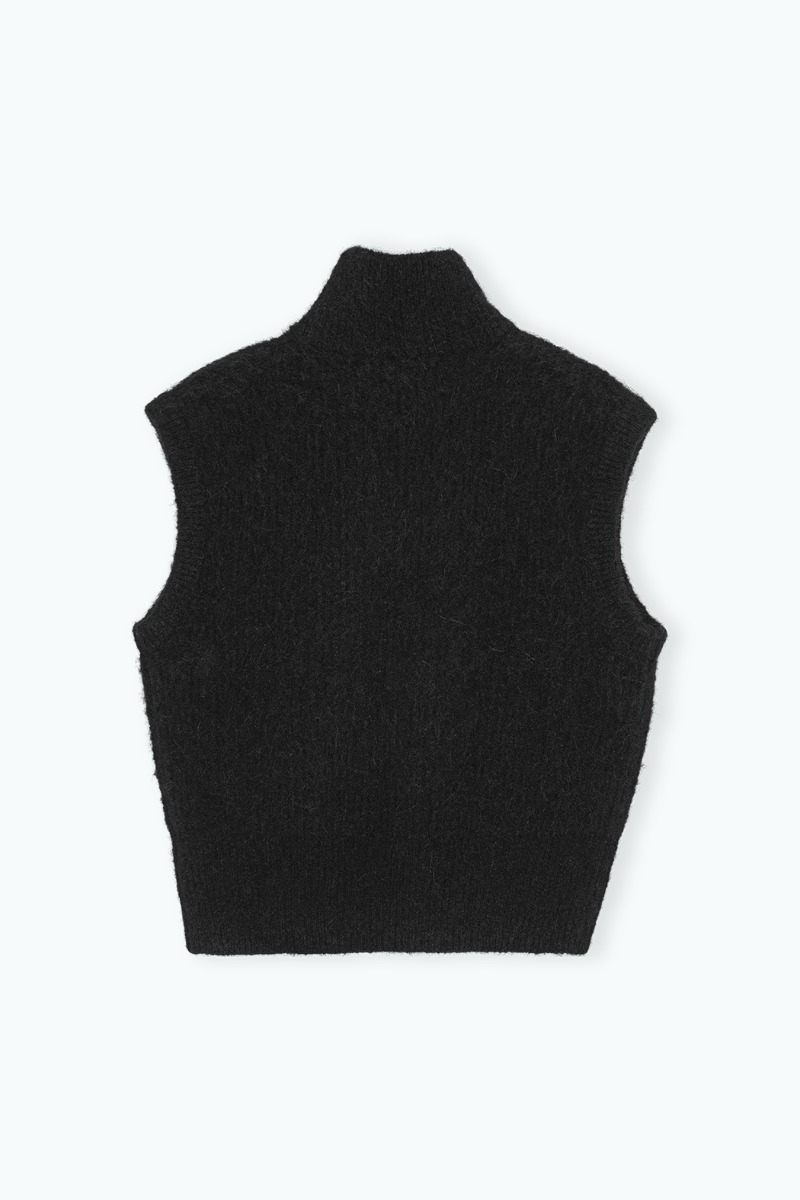 Crew Neck Vest Black - REMAIN Birger Christensen