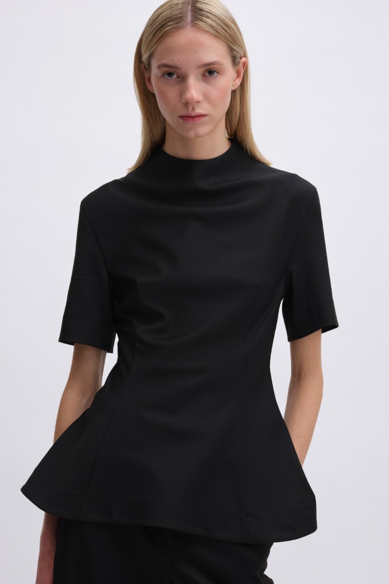 Suiting Peplum Top Black - REMAIN Birger Christensen