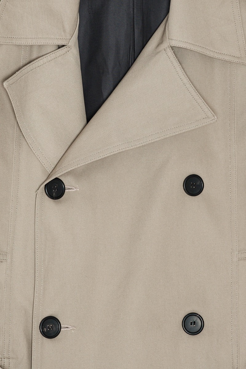 レクト RECTO DIANA OVERSIZE DOUBLE BREASTED COAT KHAKI BEIGE Beige Diana Coat by RECTO on Sale