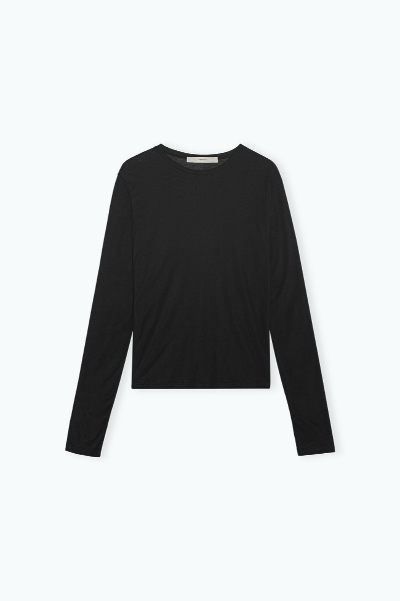 Long Sleeve T-shirt Black - REMAIN Birger Christensen