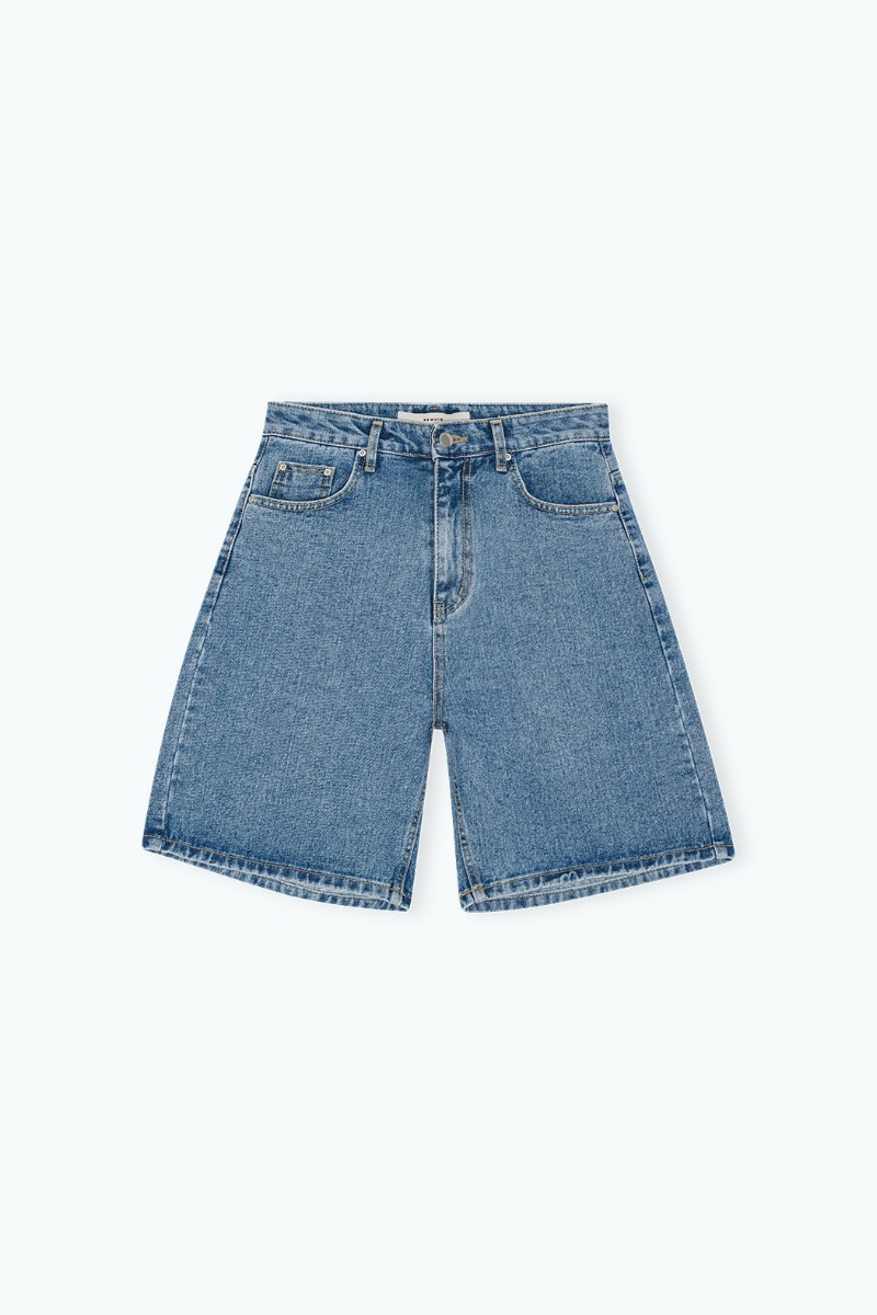 ショートパンツ Rotate Birger Christensen Denim Shorts ROTATE BIRGER CHRISTENSEN acid-wash Denim Shorts | Grey