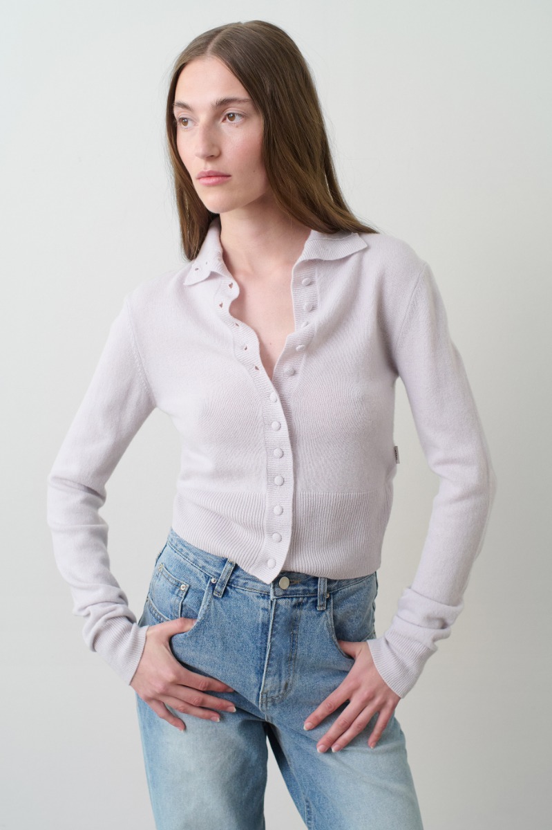 Remain Biger christensen カーディガン Slim Fit Cardigan Grey - REMAIN Birger Christensen