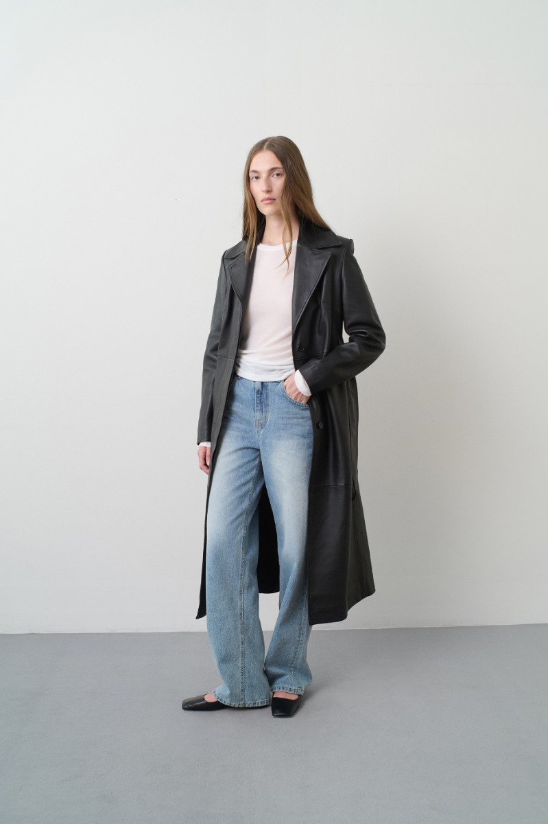 ボトムスその他 REMAIN BIRGER CHRISTENSEN COCOON LEATHER PANT (502476 100) Cocoon Leather Pants Black - REMAIN Birger Christensen