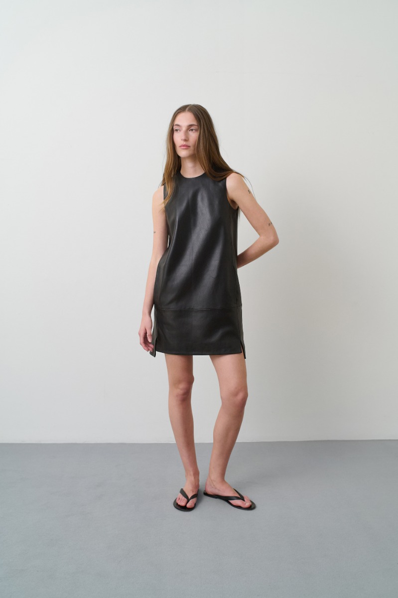 【関税込み】REMAIN Birger Christensen レザーパンツ Straight Leg Leather Pants Black - REMAIN Birger Christensen