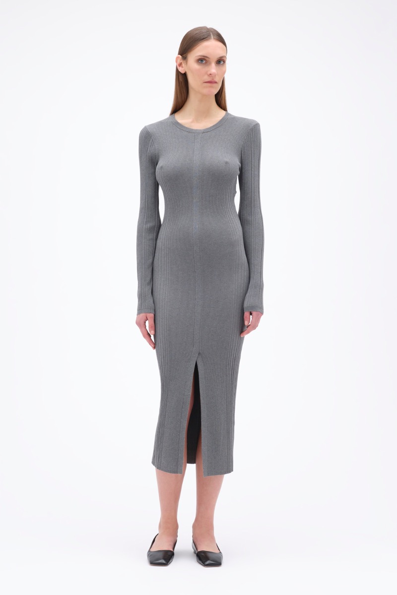 REMAIN Birger high quality Christensen Liza Rib Long Sleeve Turtleneck Minidress