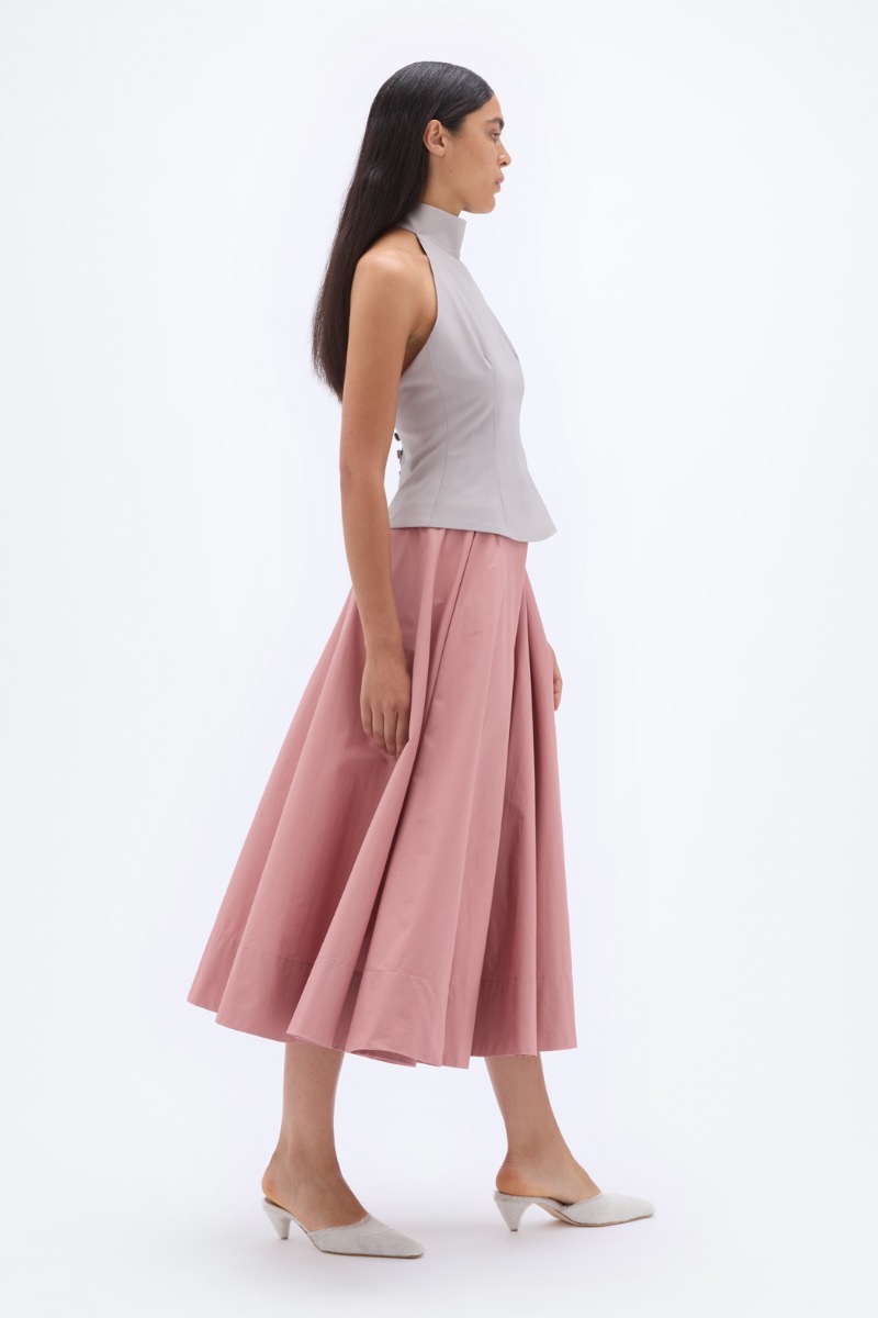 正規品 S Coco check pleats skirt pink beige andmary Coco check pleats skirt s｜Yahoo!フリマ（旧PayPay