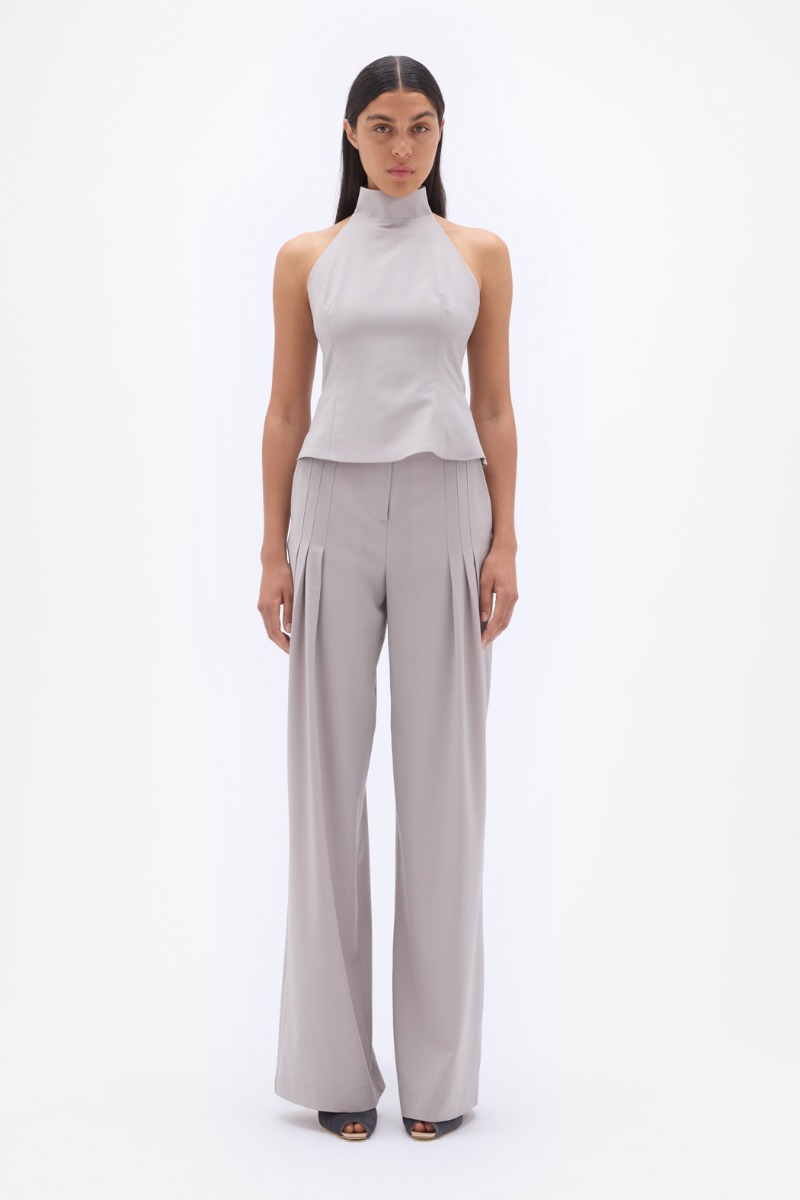 Halter Neck Top Beige - REMAIN Birger Christensen