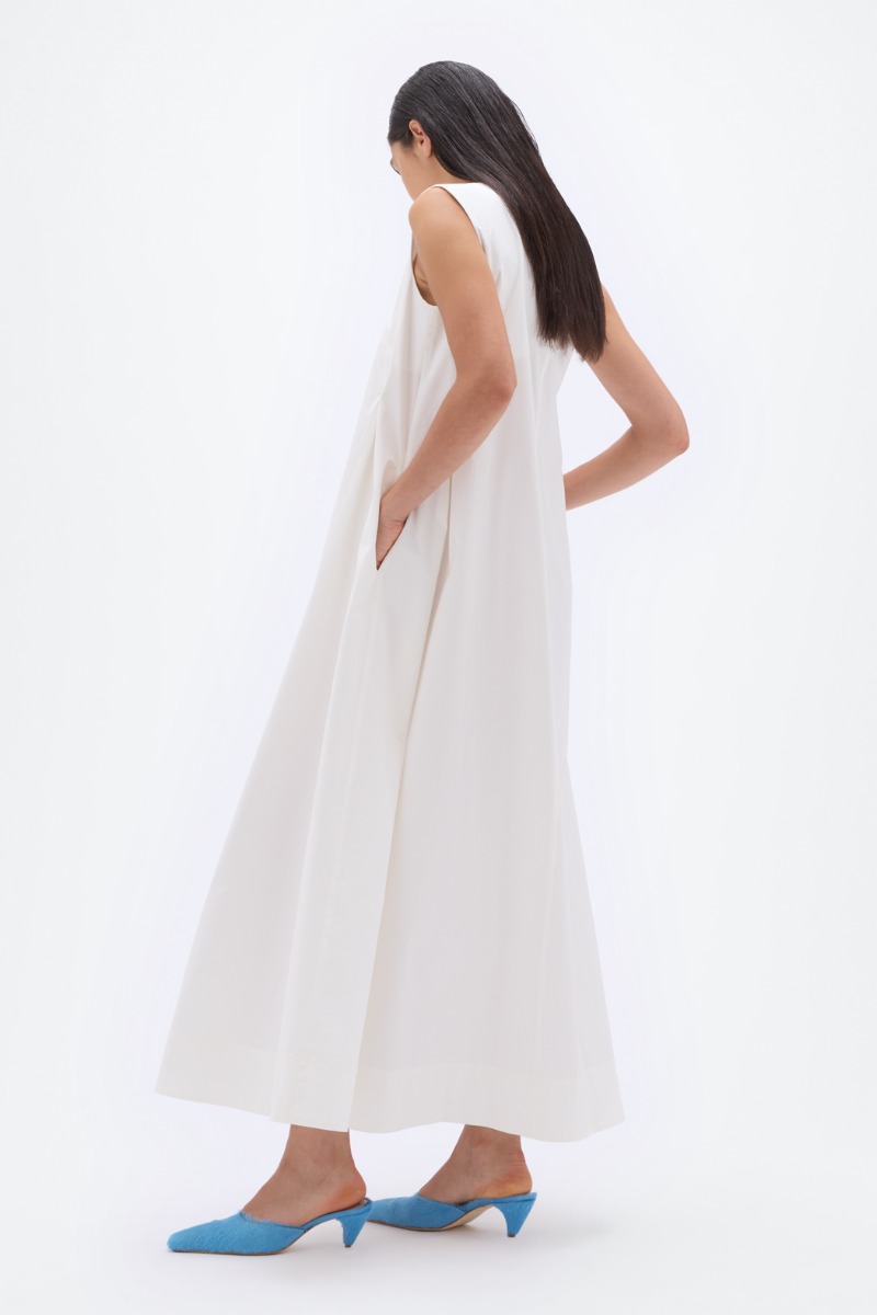 Wide Maxi Dress Creme - REMAIN Birger Christensen