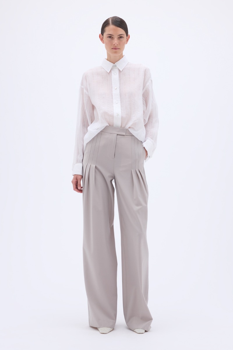 Oversized Shirt Bright White - REMAIN Birger Christensen