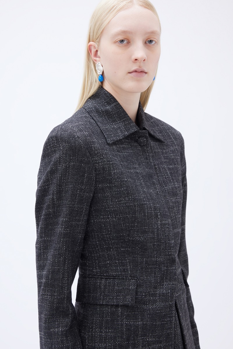 ジャケット REMAIN BIRGER CHRISTENSEN SS25 FITTED BLAZER (502325 100) Fitted Waist Blazer Black | REMAIN Birger Christensen
