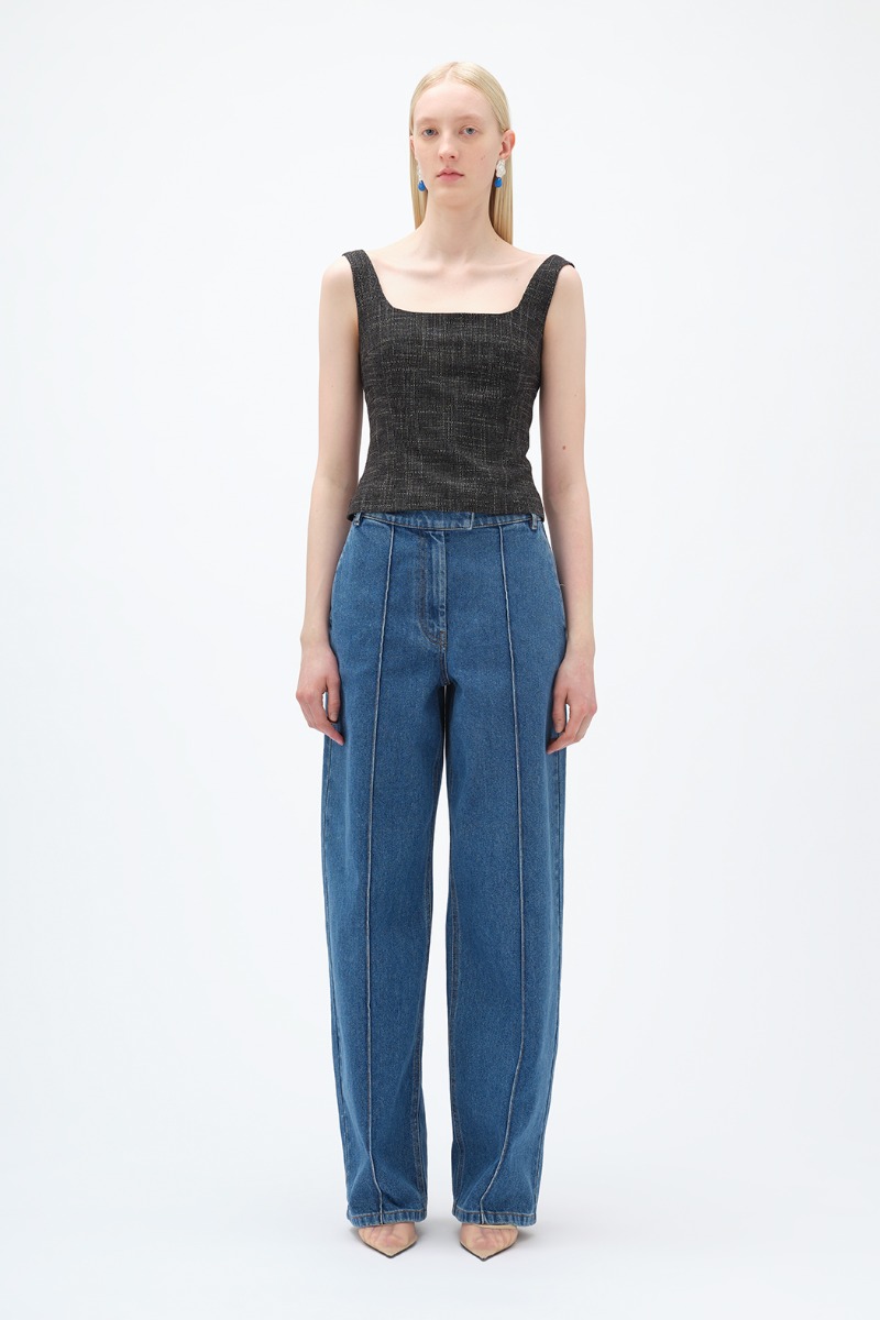 【関税込み】REMAIN Birger Christensen ブルー Cocoon ジーンズ Cocoon Denim Pants Blue | REMAIN Birger Christensen