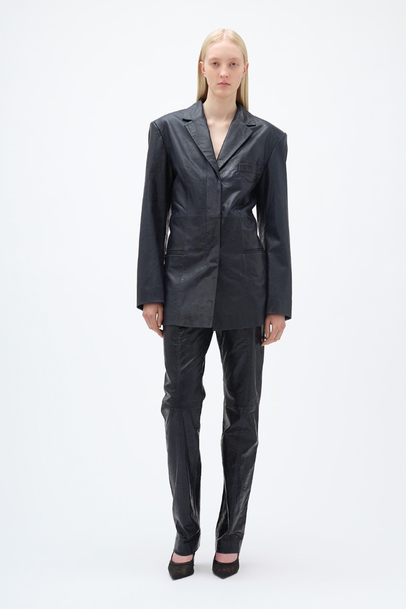 Cocoon Leather Pants Black - REMAIN Birger Christensen