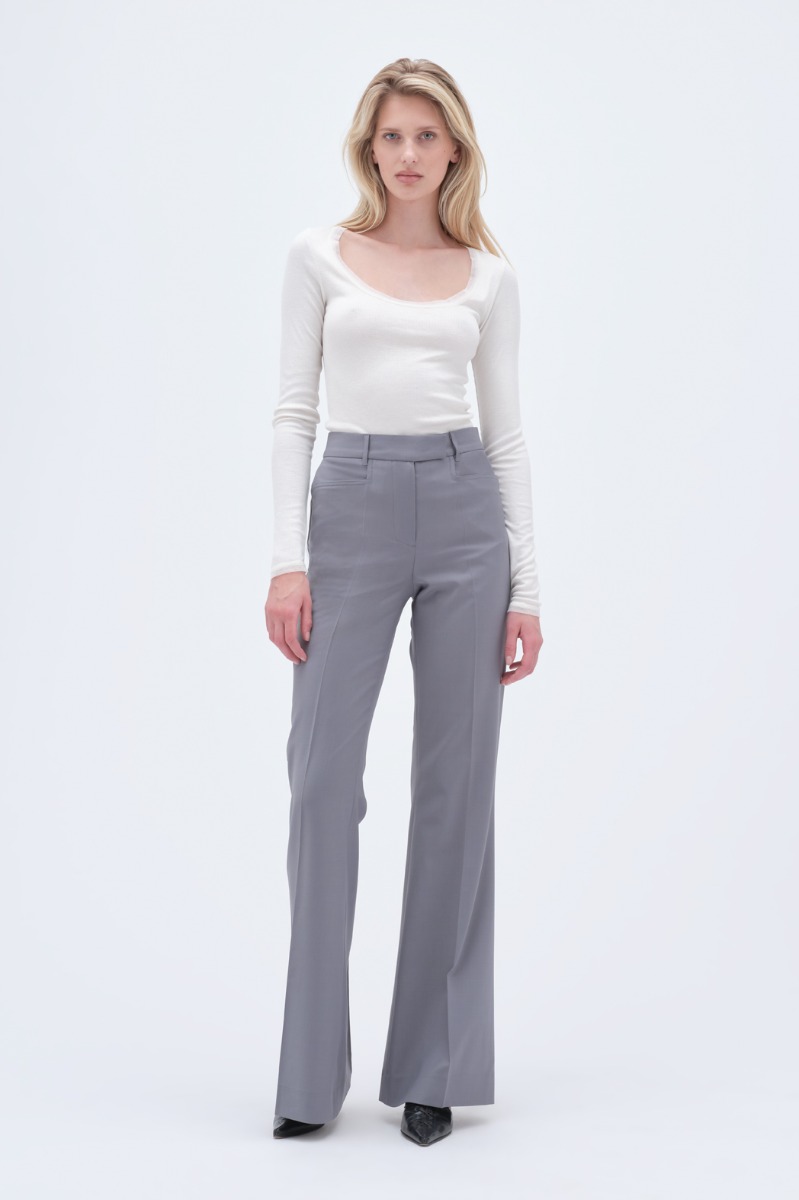 Soft Cocoon Pants Grey Melange - REMAIN Birger Christensen