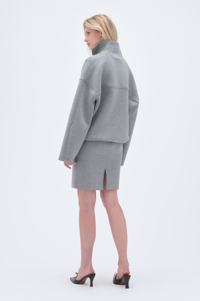 【関税込み】REMAIN Birger Christensen ジーンズ Soft Zipped Jacket Grey Melange - REMAIN Birger Christensen