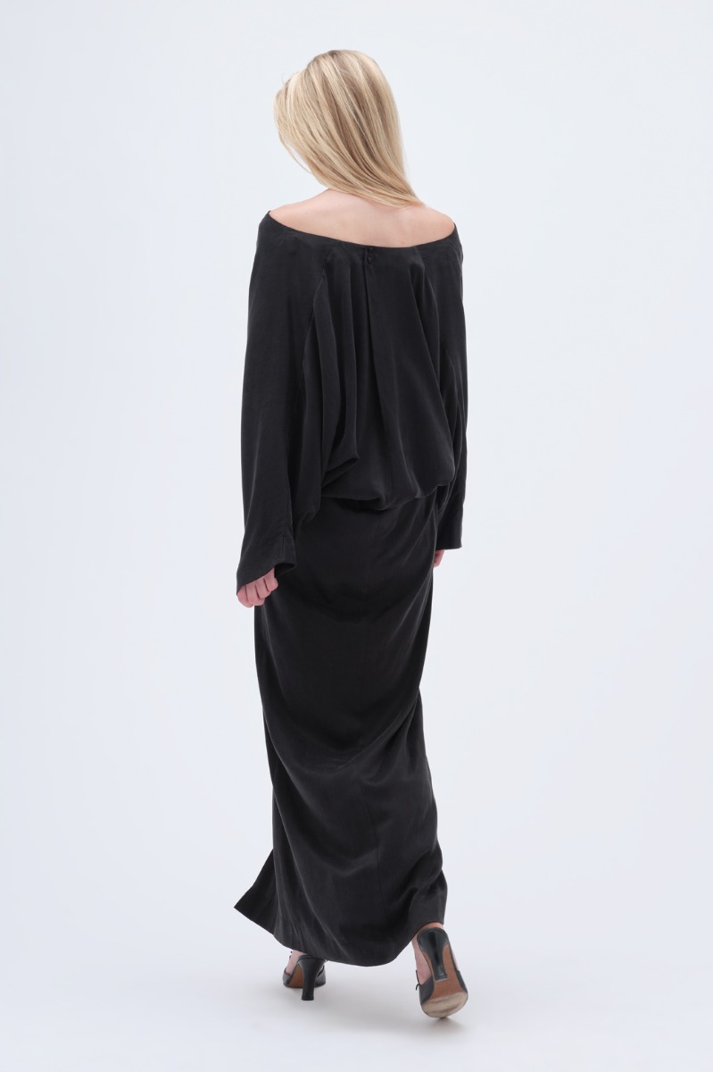 【関税込み】REMAIN Birger Christensen ロングドレス Wide Maxi Dress Creme - REMAIN Birger Christensen