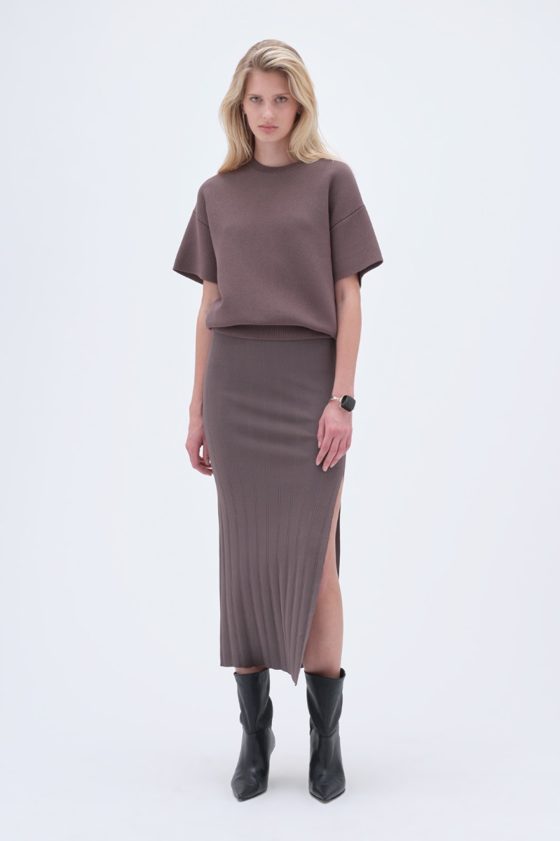 スカート REMAIN Woman Skirt Brown 502395 575 remain_pre_spring_2542.jpg