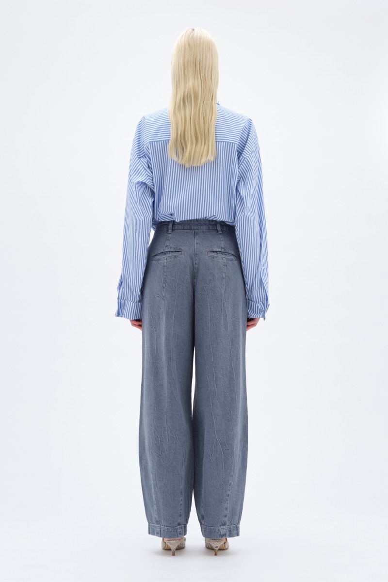 ボトムスその他 REMAIN BIRGER CHRISTENSEN COCOON LEATHER PANT (502476 100) Cocoon Leather Pants Black - REMAIN Birger Christensen