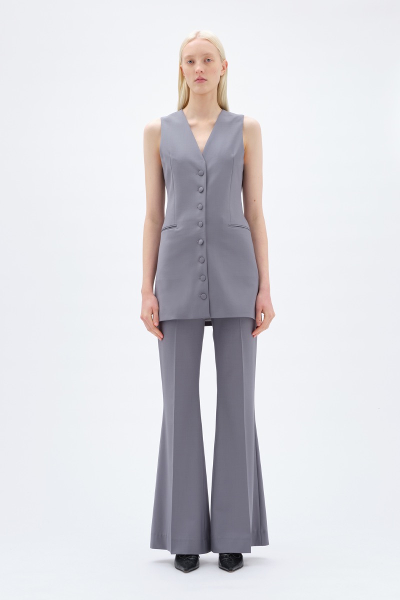 Long Suiting Vest Grey - REMAIN Birger Christensen