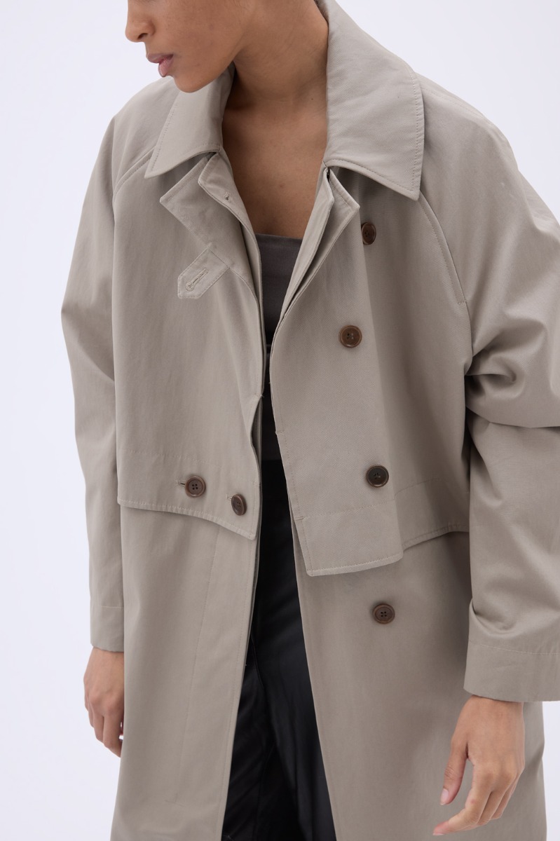 【REMAIN BIRGER CHRISTENSEN】レザー トレンチコート Remain Birger Christensen ウィメンズ ジャケット & コート