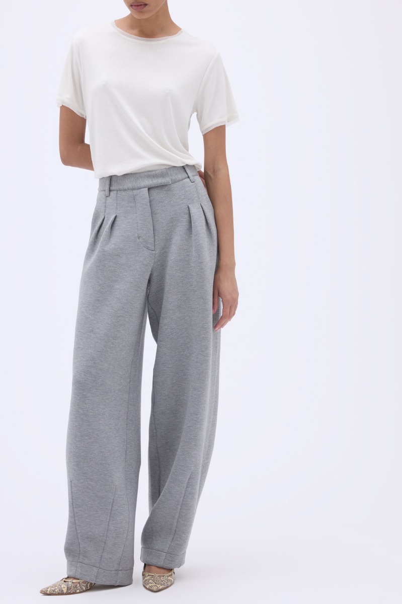 Lig. リグドット　cocoon pants/ gray M Soft Cocoon Pants Grey Melange - REMAIN Birger Christensen