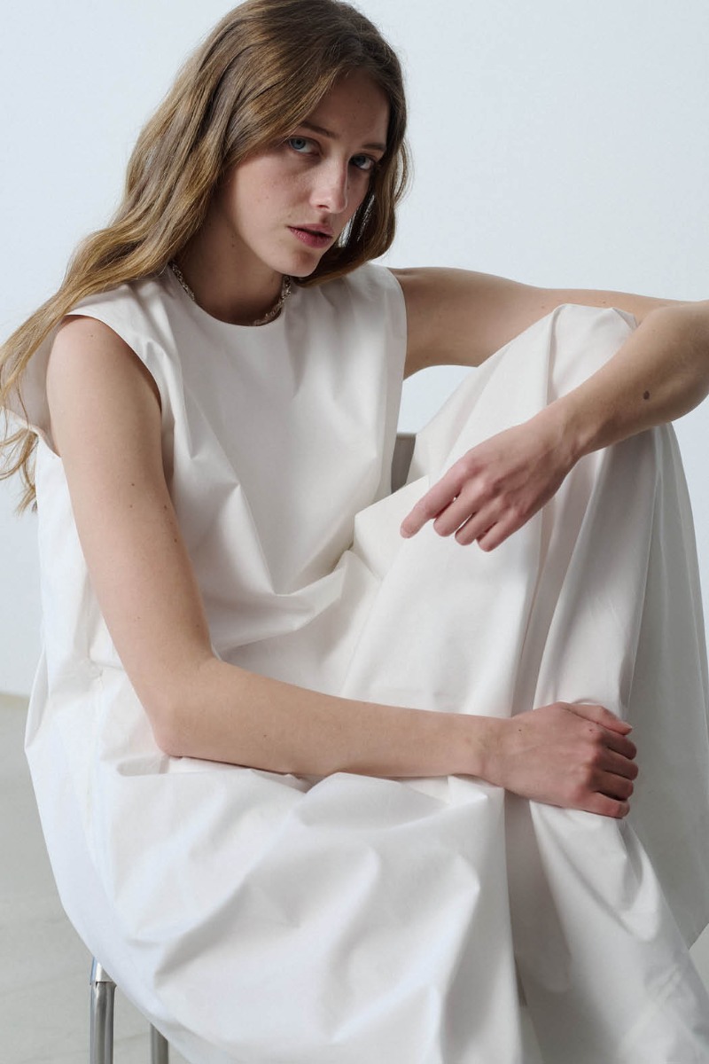 【関税込み】REMAIN Birger Christensen ロングドレス Wide Maxi Dress Creme - REMAIN Birger Christensen